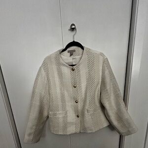The H&M White and Ivory Dress Jacket